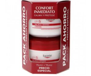 EUCERIN PH5 CREMA PIEL SECA Y SENSIBLE 75 ML DUPLO